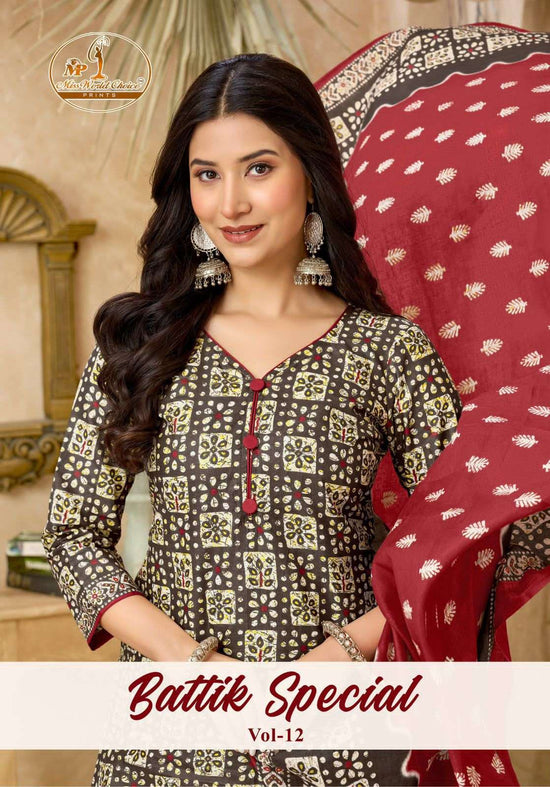 Miss World Choice Battik Special Vol 12 Pure Cotton Dress Material