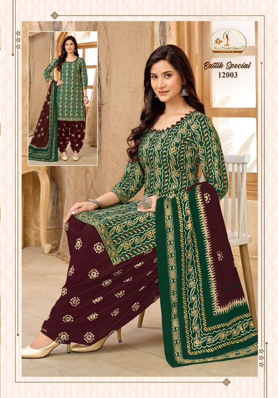 Miss World Choice Battik Special Vol 12 Pure Cotton Dress Material