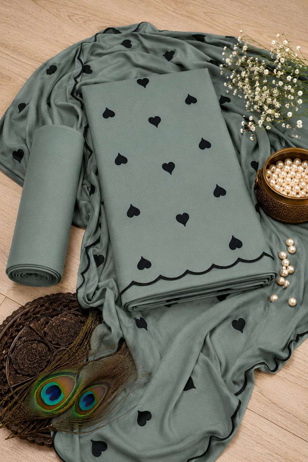 Miss World Choice Cute Heart Vol 1 Premium Rayon Dress Material Wholesale - Amrah Wholesale