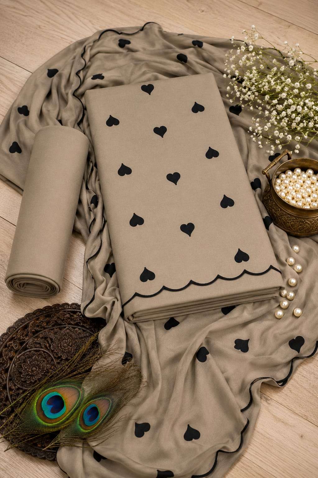 Miss World Choice Cute Heart Vol 1 Premium Rayon Dress Material Wholesale - Amrah Wholesale