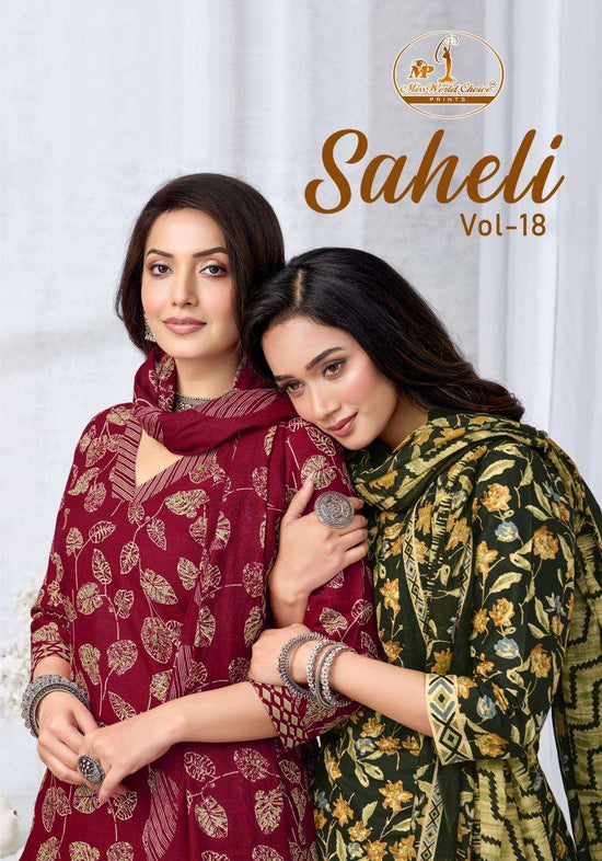 Miss World Choice Saheli Vol 18 Cotton Kurti Pant Dupatta Set - Amrah Wholesale