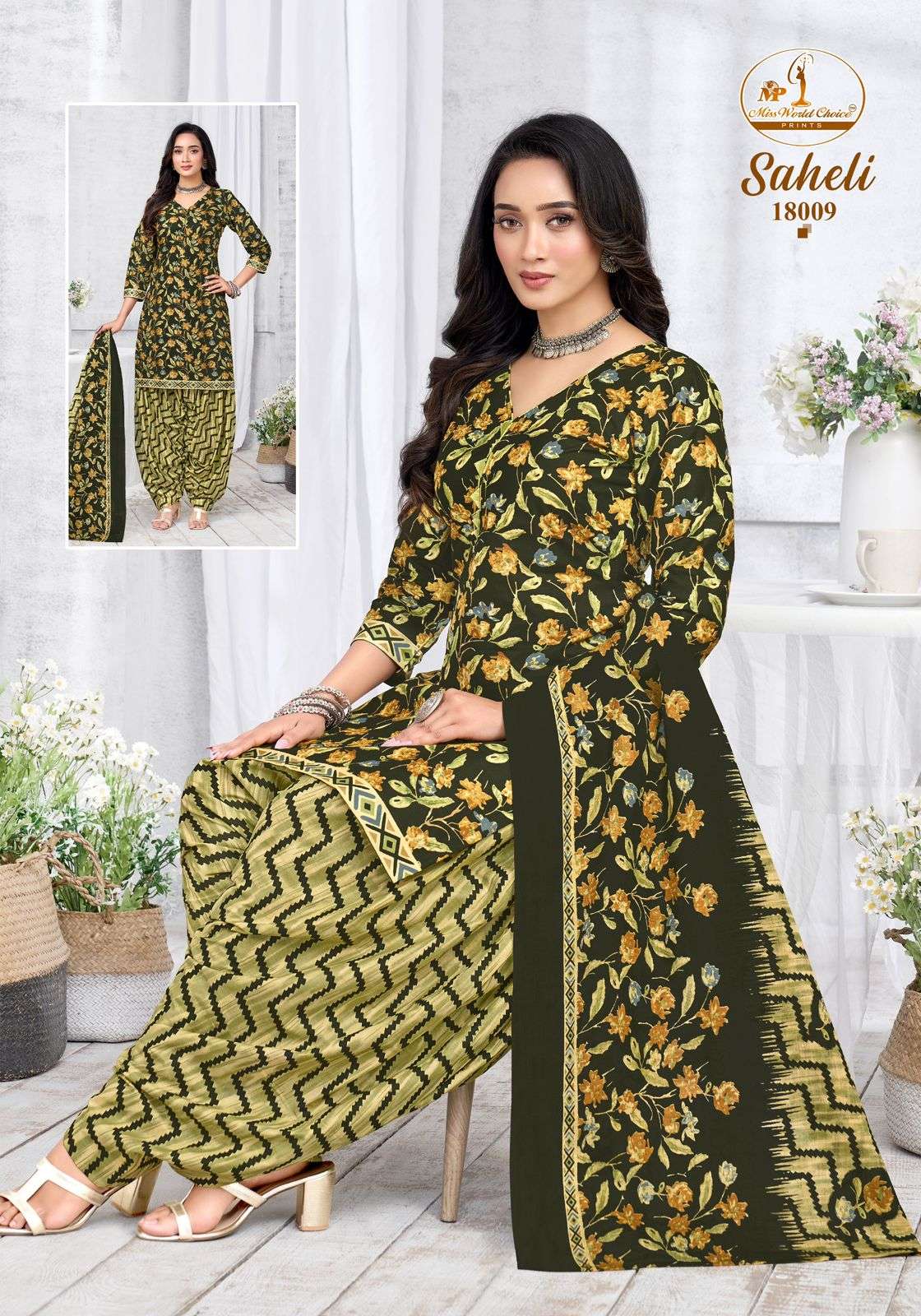 Miss World Choice Saheli Vol 18 Cotton Kurti Pant Dupatta Set - Amrah Wholesale