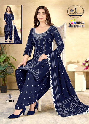 Miss World Choice Super Bandhani Vol 55 Pure Cotton Bandhani Dress Material Wholesale - Amrah Wholesale