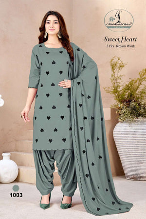 Miss World Choice Sweet Heart Rayon Dress Material