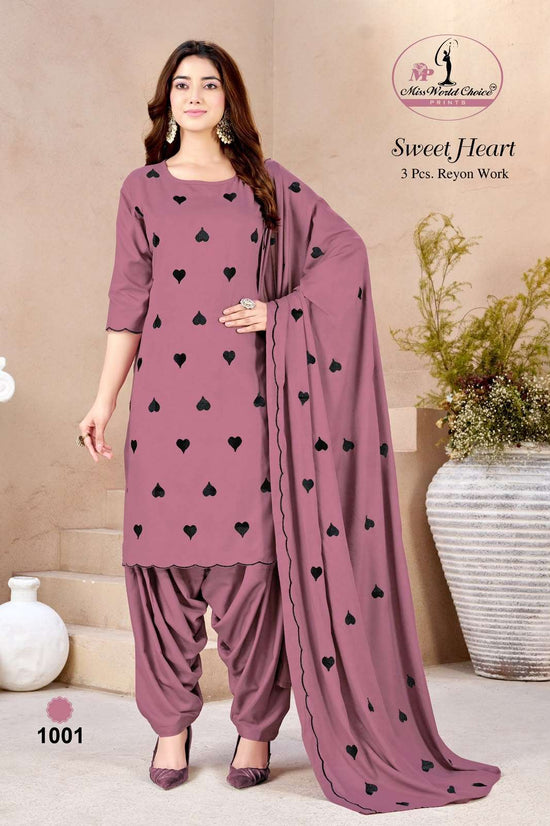Miss World Choice Sweet Heart Rayon Dress Material