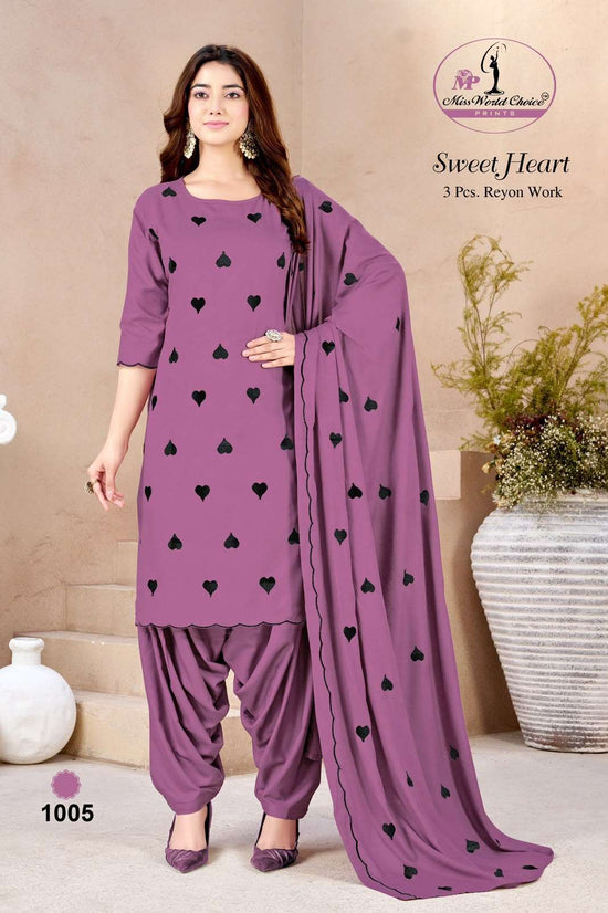 Miss World Choice Sweet Heart Rayon Dress Material