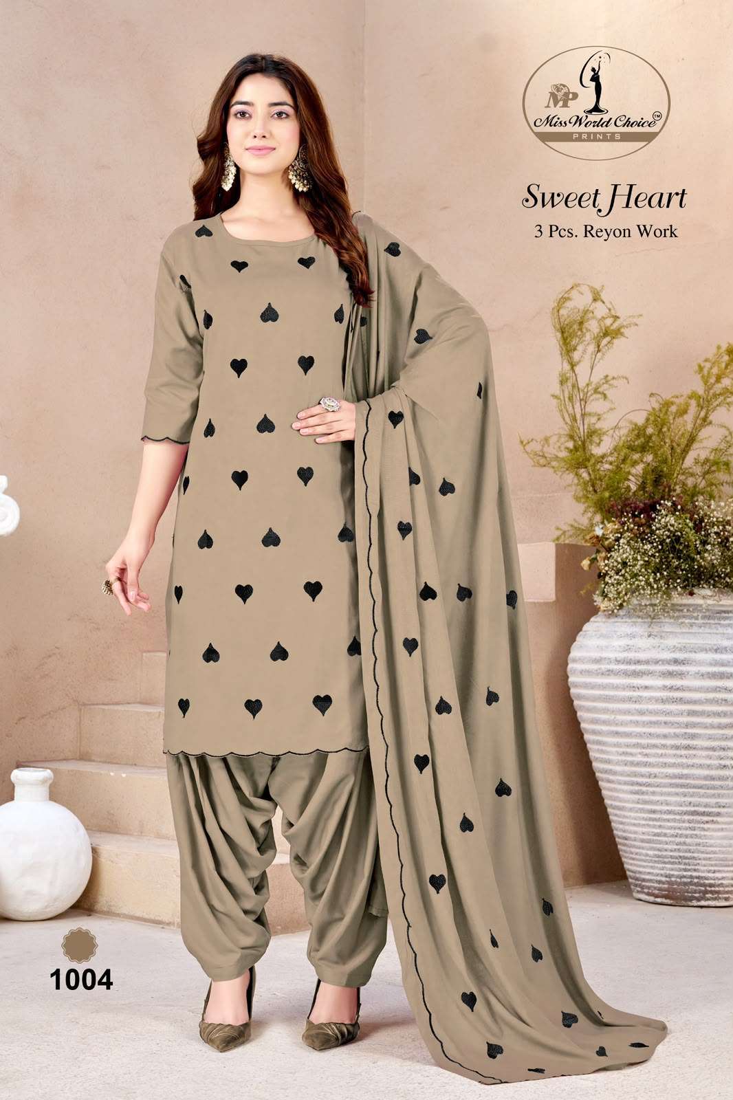 Miss World Choice Sweet Heart Rayon Dress Material