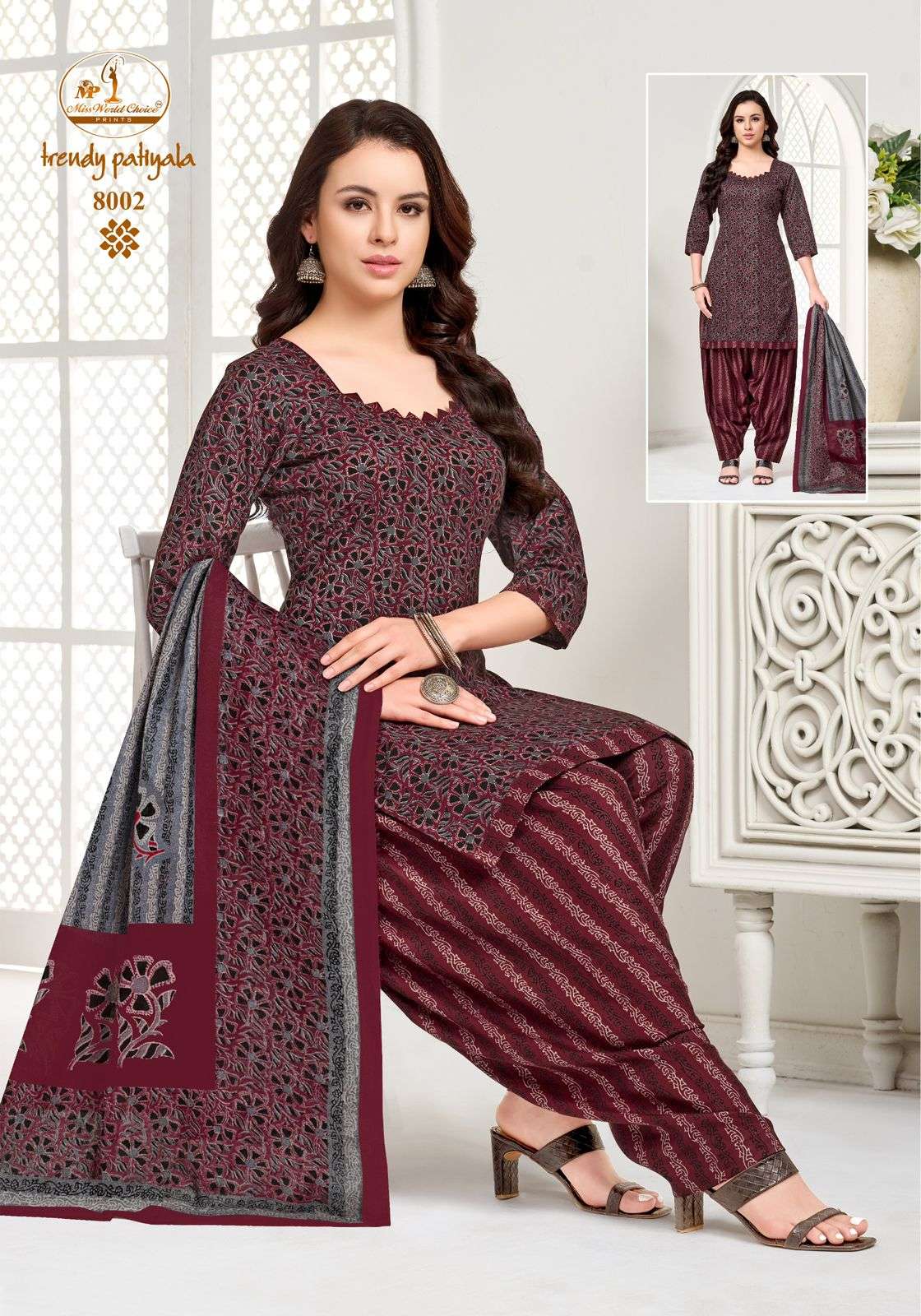 Miss World Choice Trendy Patiyala Pure Cotton Dress