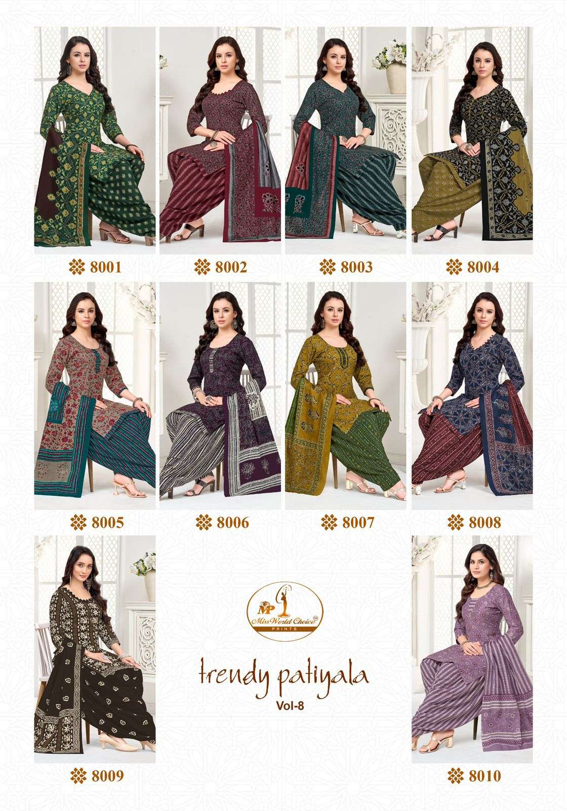 Miss World Choice Trendy Patiyala Pure Cotton Dress
