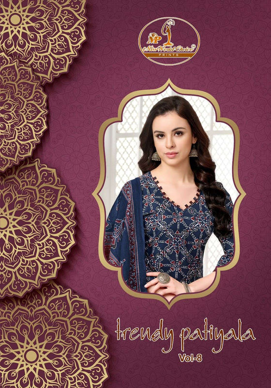 Miss World Choice Trendy Patiyala Pure Cotton Dress