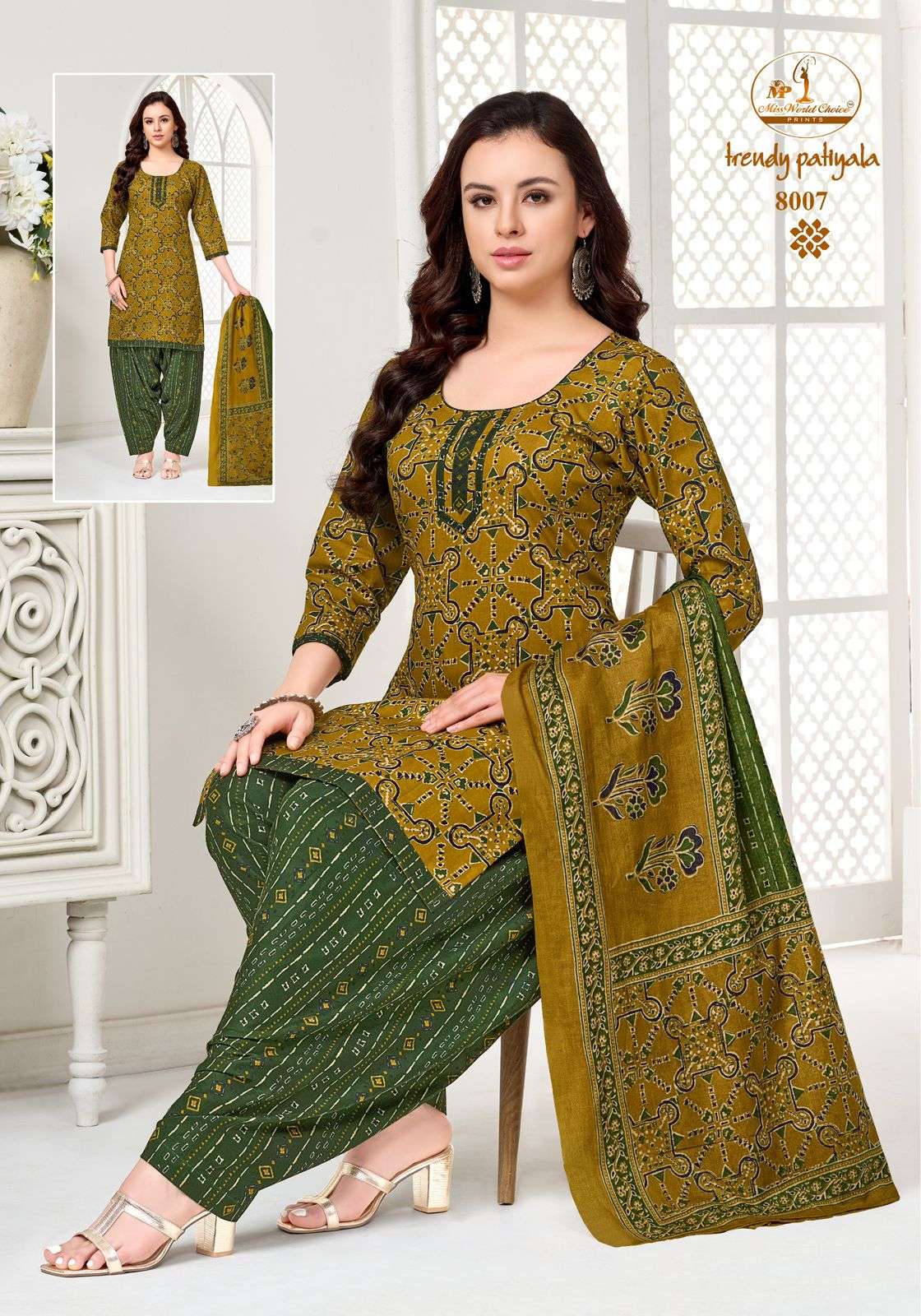Miss World Choice Trendy Patiyala Pure Cotton Dress