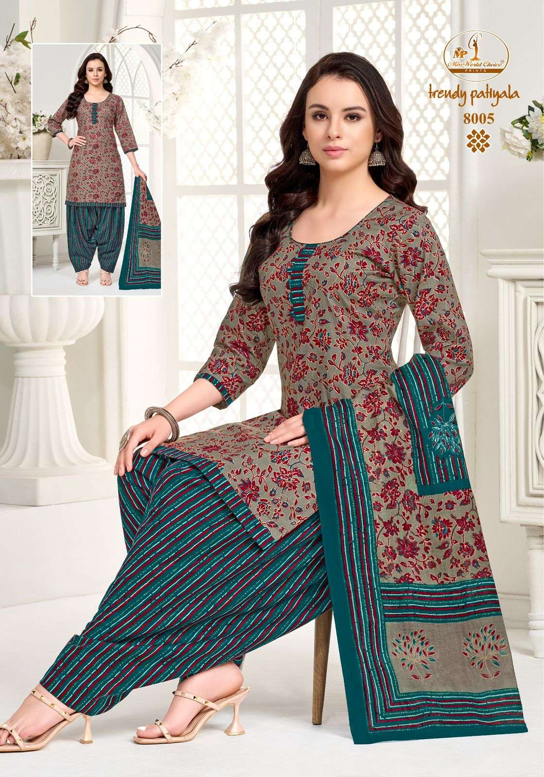 Miss World Choice Trendy Patiyala Pure Cotton Dress