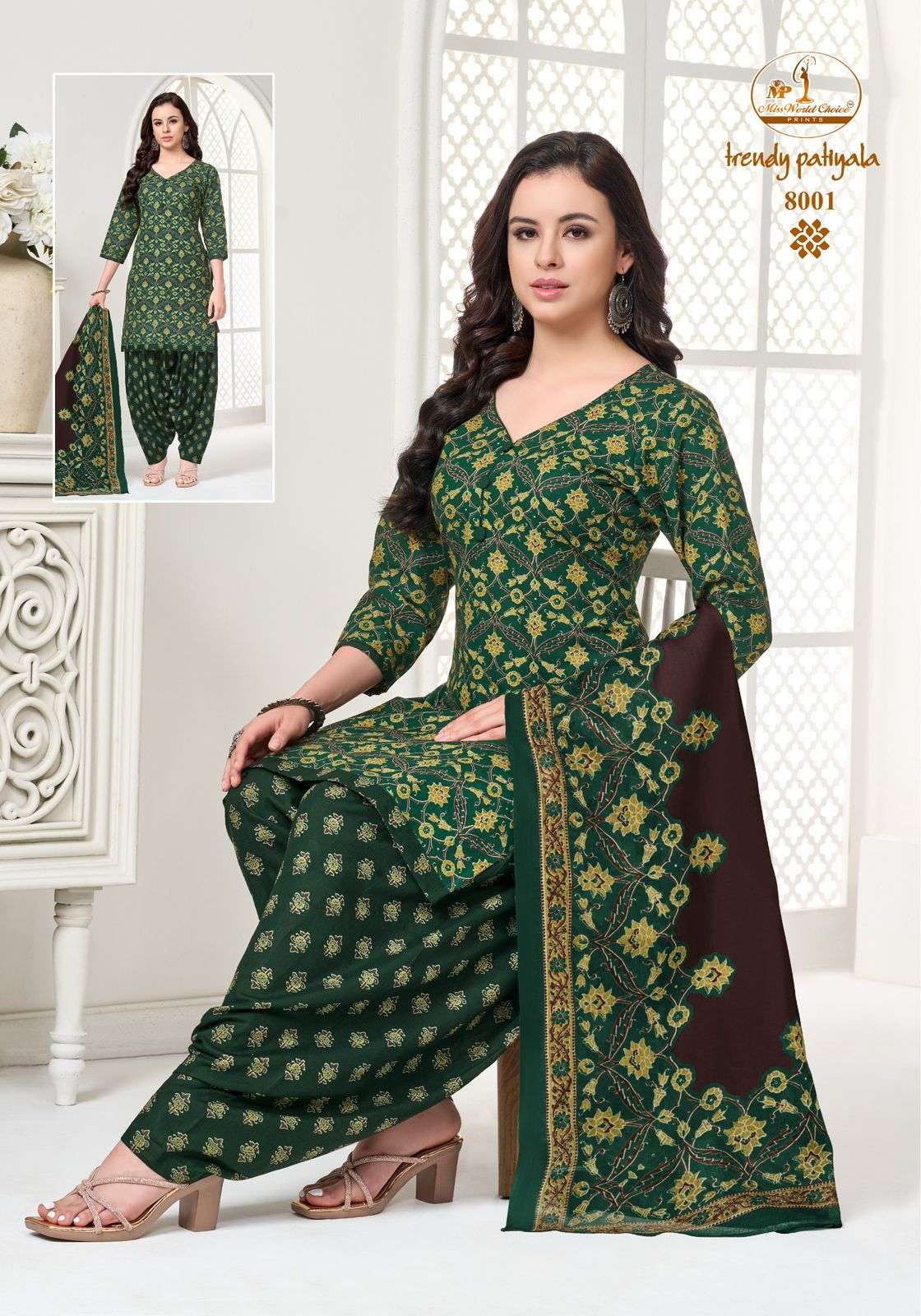 Miss World Choice Trendy Patiyala Pure Cotton Dress