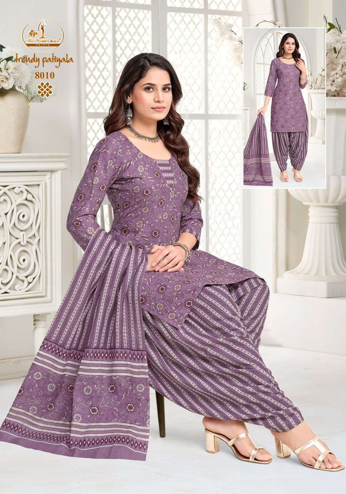 Miss World Choice Trendy Patiyala Pure Cotton Dress