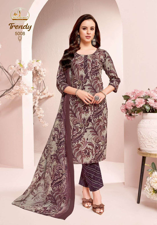 Miss World Choice Trendy Vol 5 Pure Cotton Kurti Pant Dupatta Set