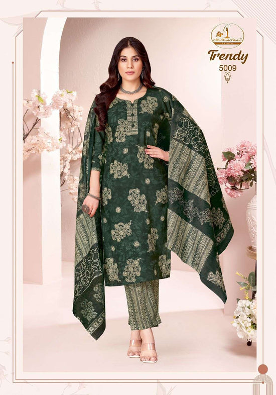 Miss World Choice Trendy Vol 5 Pure Cotton Kurti Pant Dupatta Set