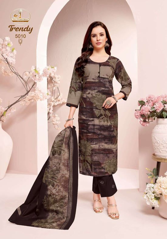 Miss World Choice Trendy Vol 5 Pure Cotton Kurti Pant Dupatta Set