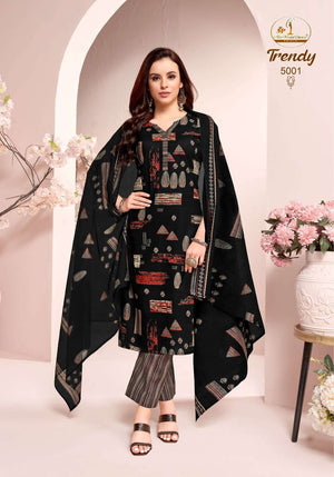 Miss World Choice Trendy Vol 5 Pure Cotton Dress Material - Amrah Wholesale