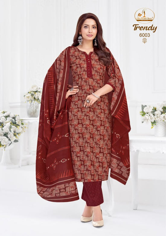 Miss World Trendy Vol 6 Readymade Pure Cotton Kurti Pant Dupatta Set
