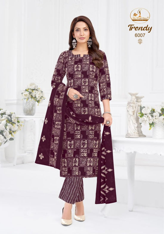 Miss World Trendy Vol 6 Readymade Pure Cotton Kurti Pant Dupatta Set