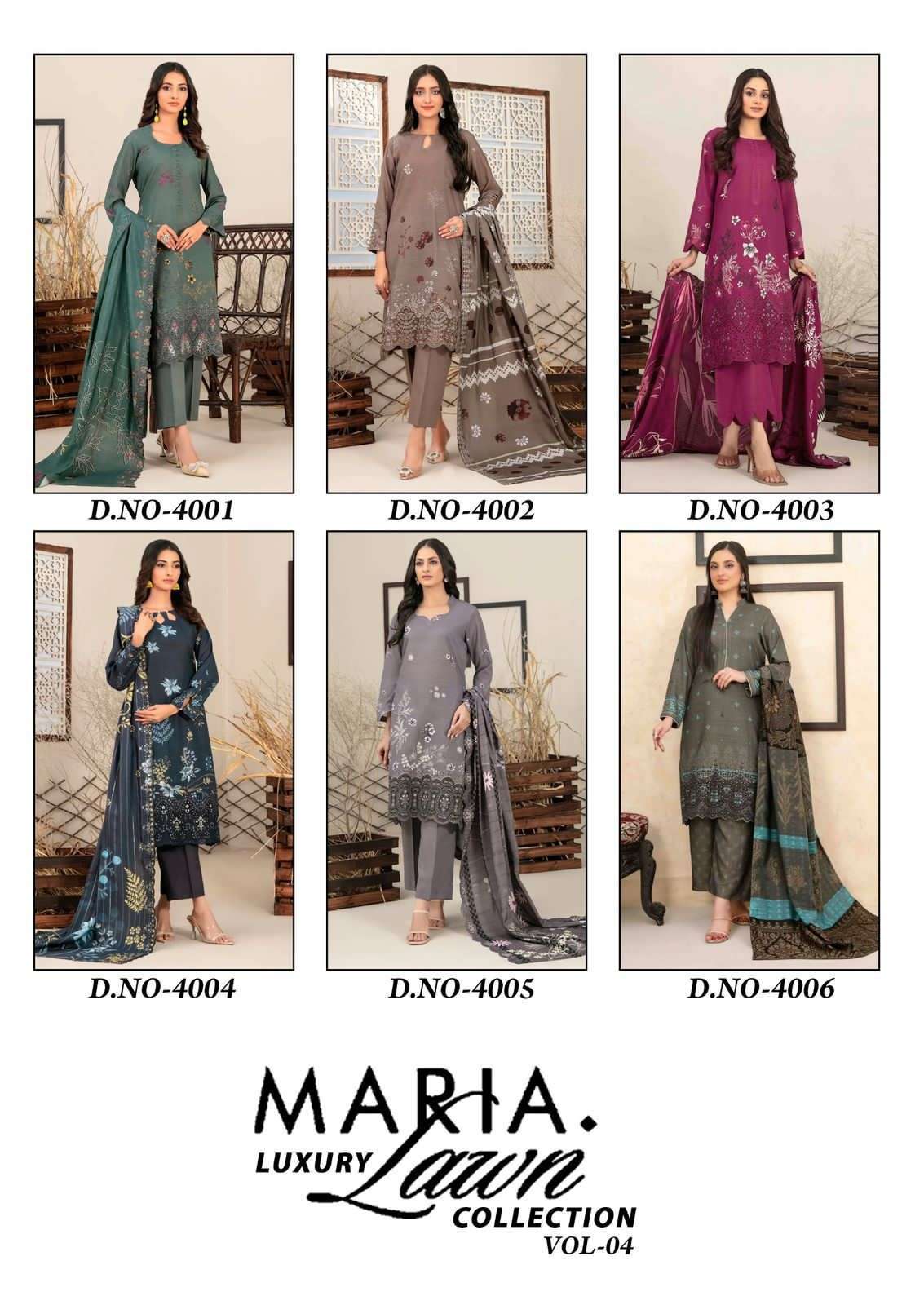 Missworld Choice Maria Luxury Lawn Vol-04