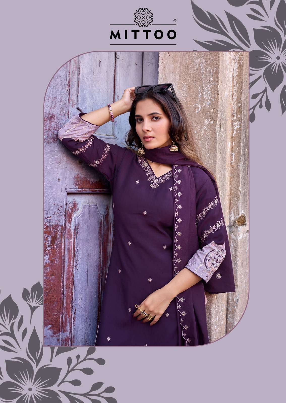 Mittoo Aaika Viscose Kurti Pant Dupatta Set