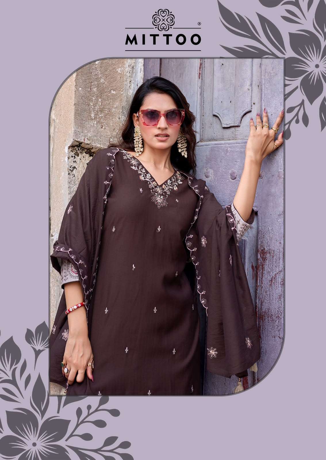 Mittoo Aaika Viscose Kurti Pant Dupatta Set