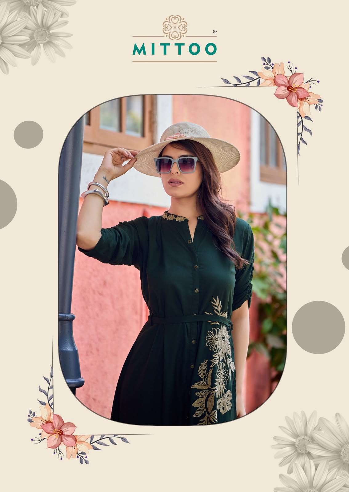Mittoo Arica Vol 2 Heavy Rayon Thread Work Kurti