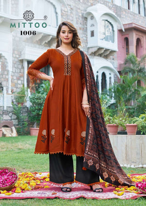 Mittoo Baarati Vol-2 Vichitra Silk Stitched Salwar Suit