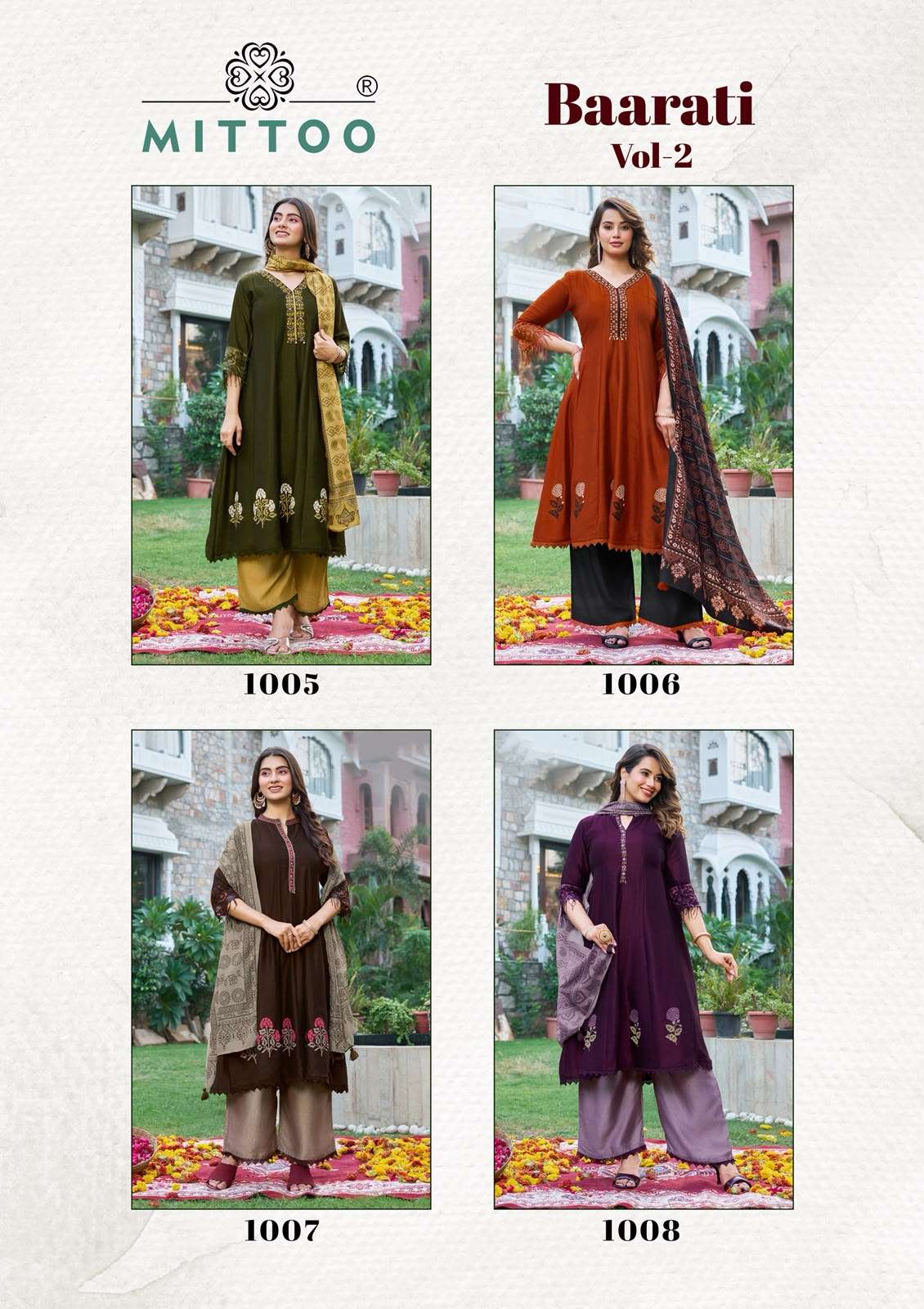 Mittoo Baarati Vol-2 Vichitra Silk Stitched Salwar Suit