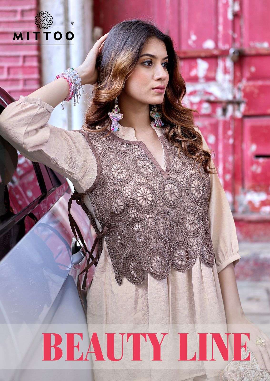 Mittoo Beauty Line Designer Viscose Weaving Co Ord Set - Amrah Wholesale