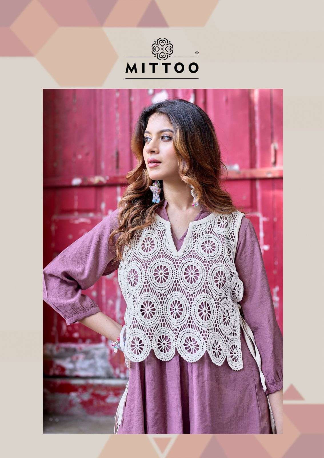 Mittoo Beauty Line Designer Viscose Weaving Co Ord Set - Amrah Wholesale