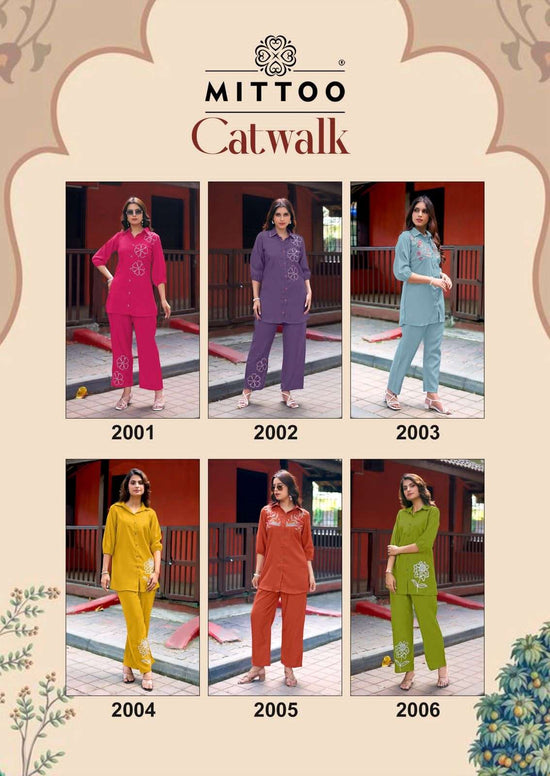 Mittoo Cat Walk Co Ord Set Wholesale Catalogue - Amrah Wholesale