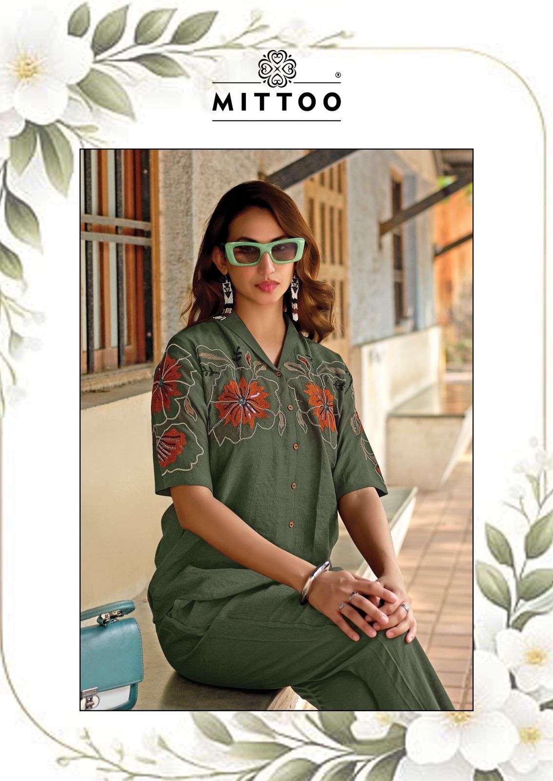 Mittoo Daizy Vol 2 Viscose Crape Co Ord Set - Amrah Wholesale