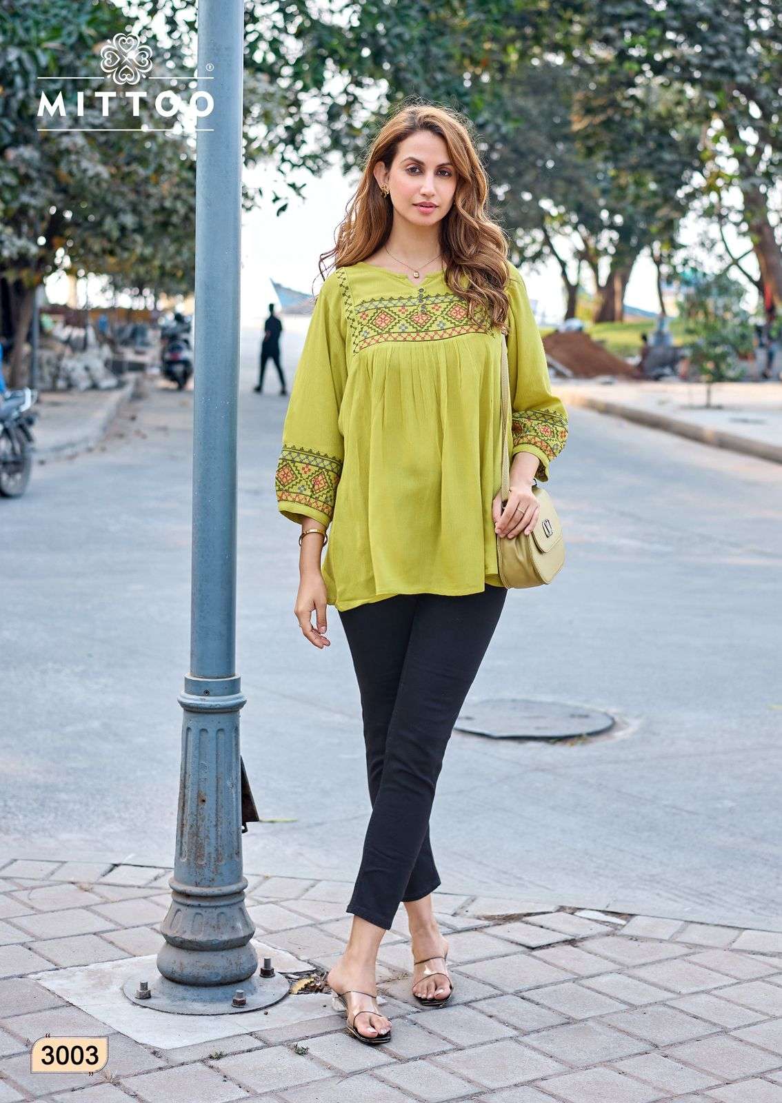 MITTOO EMLEE Rayon Stitched Tunics