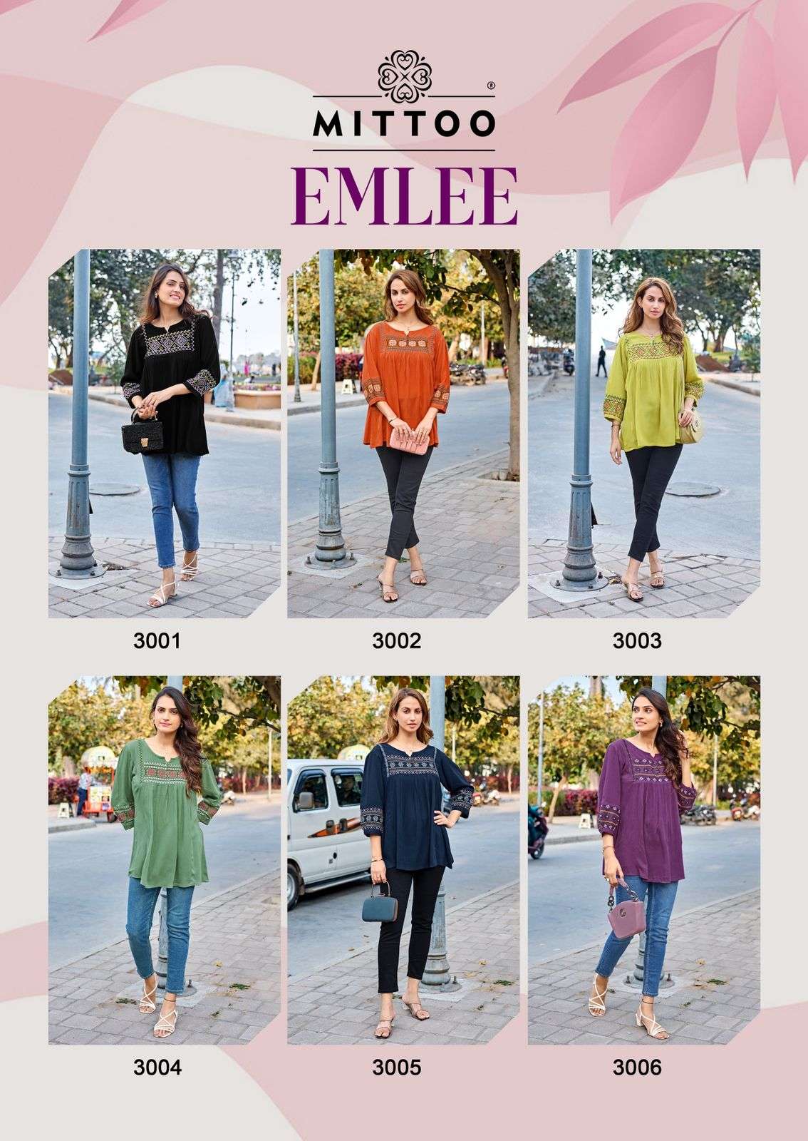 MITTOO EMLEE Rayon Stitched Tunics