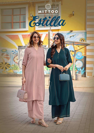 Mittoo Estilla Kurti Set Wholesale Catalogue