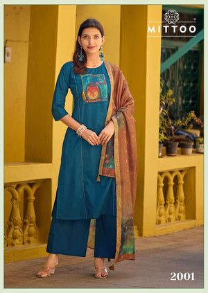 Mittoo Gopika 2001 To 2006 Premium Cotton Printed Stitched Suit Set