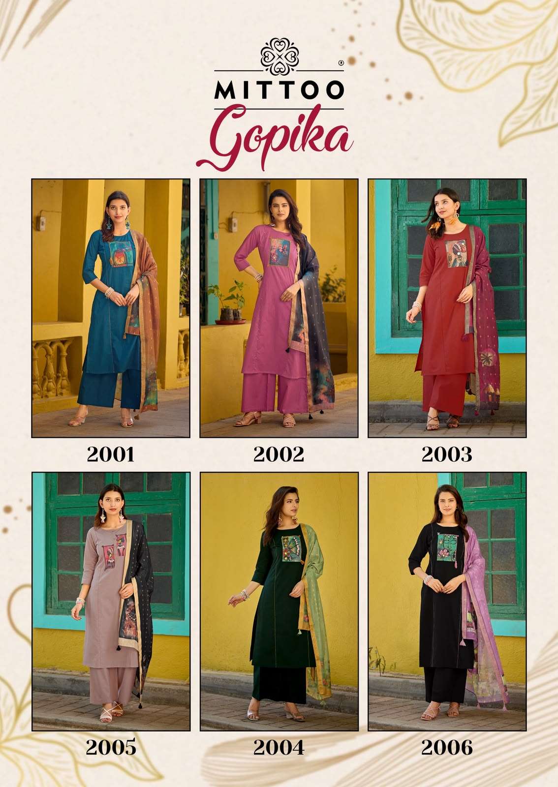 Mittoo Gopika 2001 To 2006 Premium Cotton Printed Stitched Suit Set