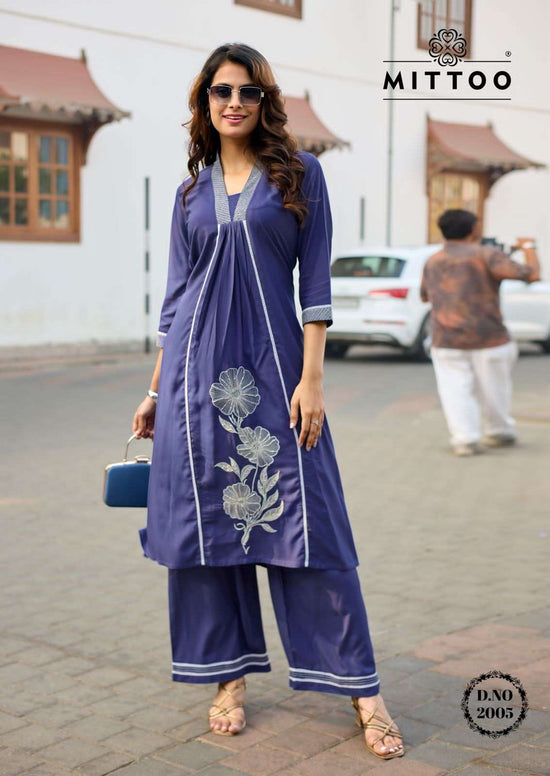 Mittoo Ibaadat Rayon Kurti Pant Set