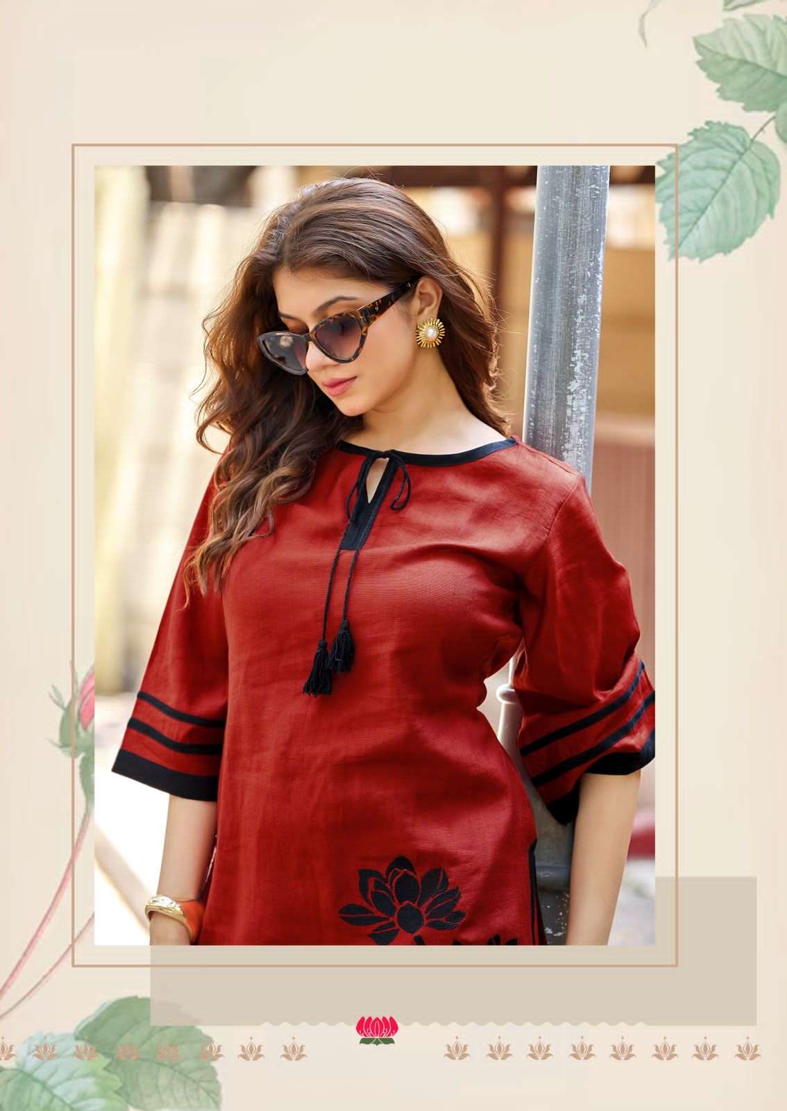 Mittoo Marine Life Viscose Weaving Co Ord Set