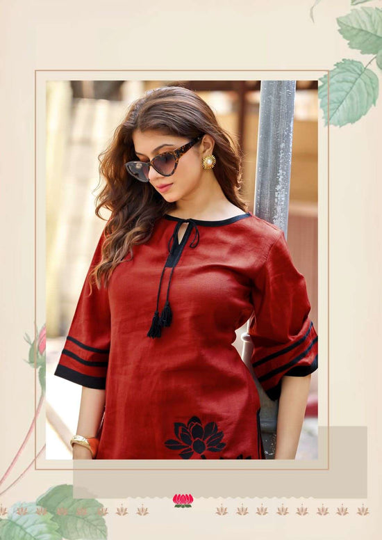 Mittoo Marine Life Viscose Weaving Co Ord Set