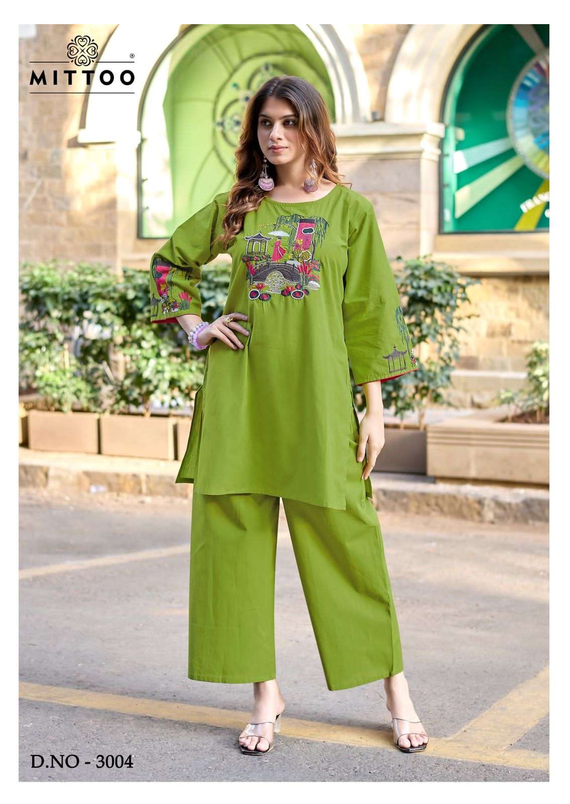 Mittoo Rang Vatika Dhabu Cotton Co Ord Set - Amrah Wholesale