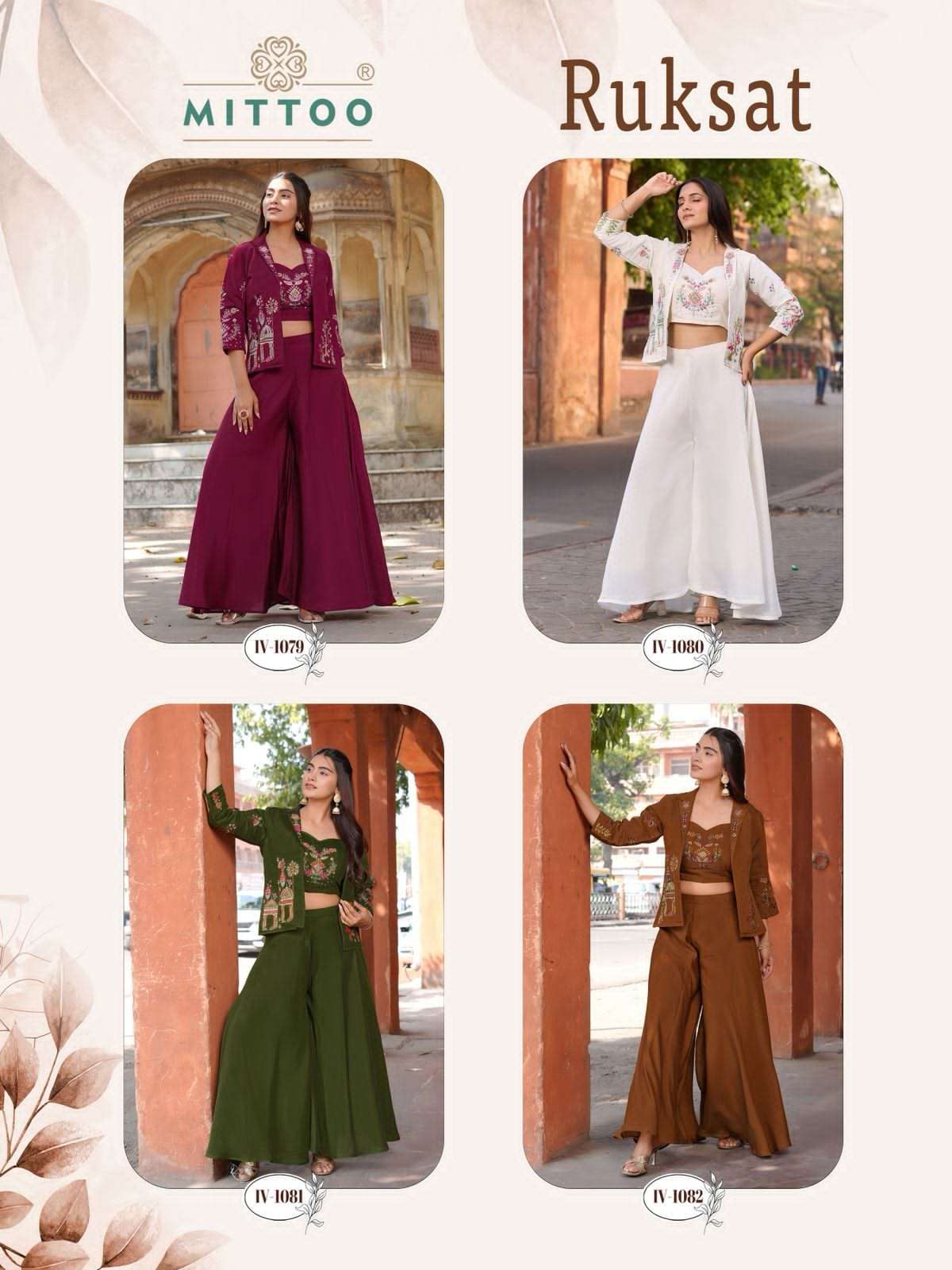 Mittoo Ruksat Mal Chanderi Designer Co-Ord Set - Amrah Wholesale