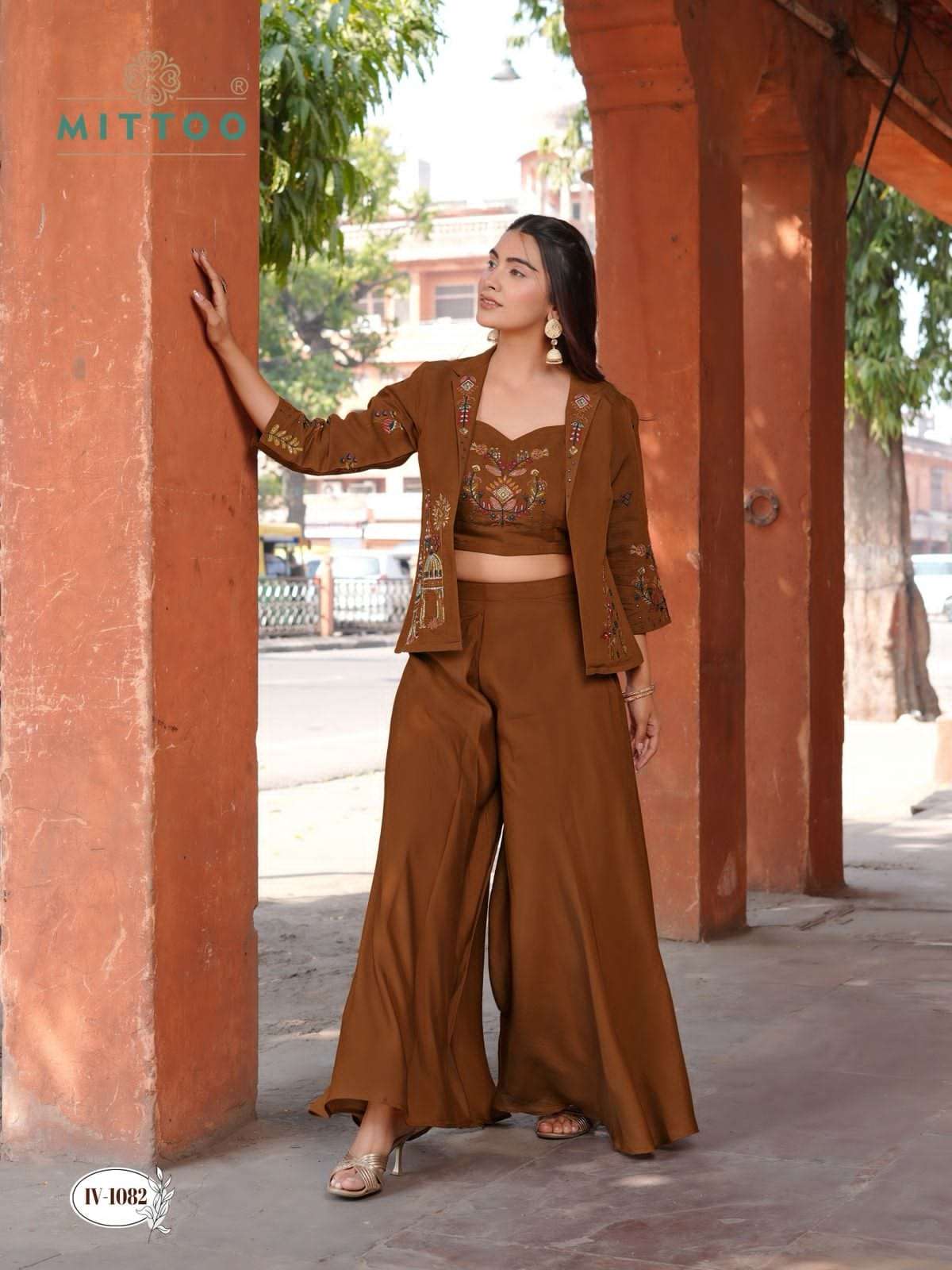 Mittoo Ruksat Mal Chanderi Designer Co-Ord Set - Amrah Wholesale