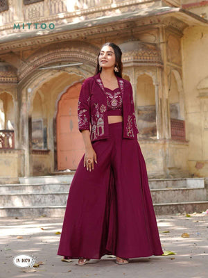Mittoo Ruksat Mal Chanderi Designer Co-Ord Set - Amrah Wholesale