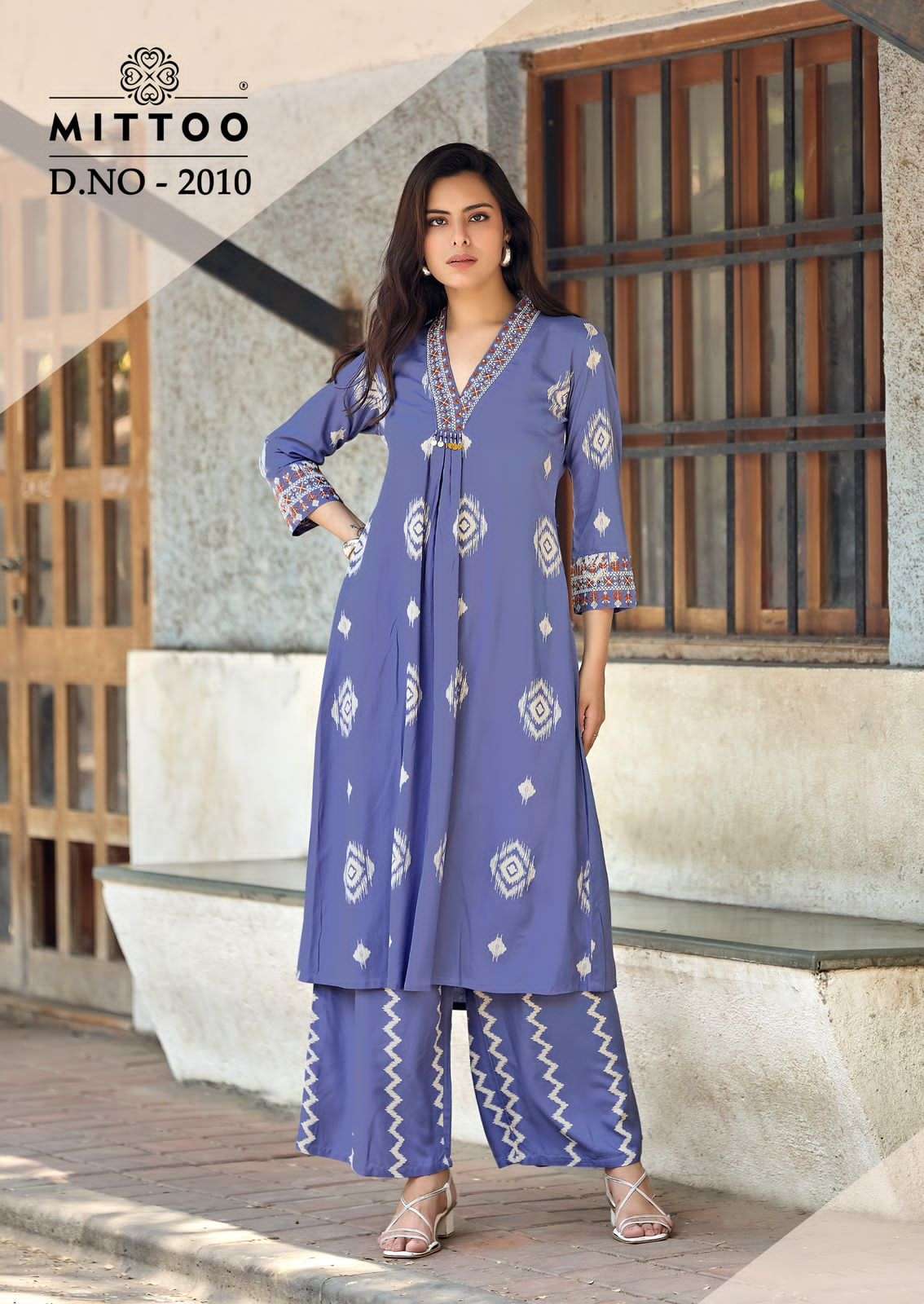 Mittoo Vitara Vol 2 Rayon Hand & Thread Work Co-Ord Set - Amrah Wholesale