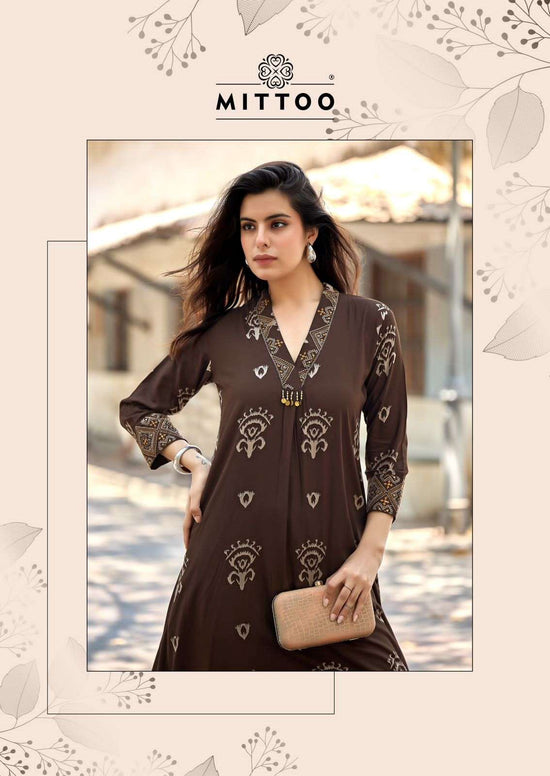 Mittoo Vitara Vol 2 Rayon Hand & Thread Work Co-Ord Set - Amrah Wholesale
