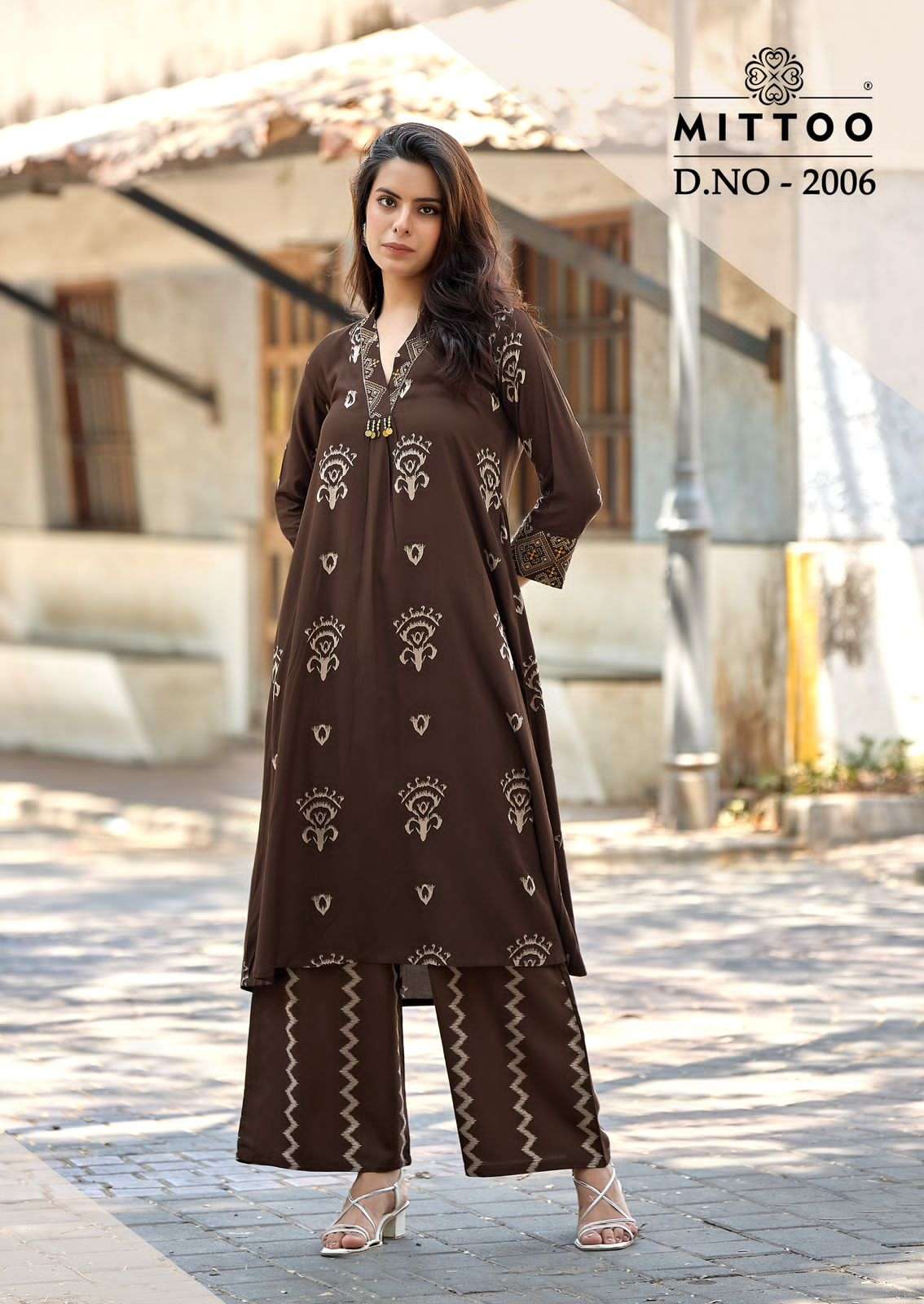 Mittoo Vitara Vol 2 Rayon Hand & Thread Work Co-Ord Set - Amrah Wholesale