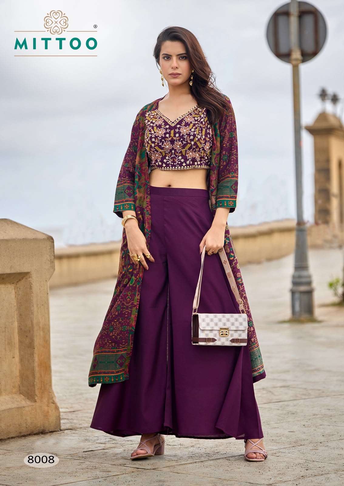 Mittoo Zubeda Vol 2 Roman Silk Stitched 3 Piece Shrug Suit - Amrah Wholesale